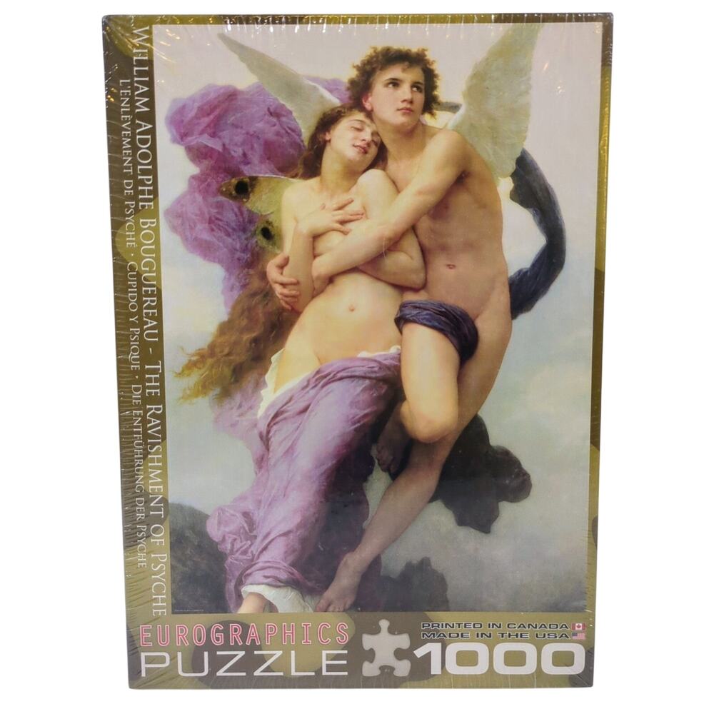 Eurographics William Adolphe Bouguereau Ravishment of Psyche 1000 Pc Puzzle New